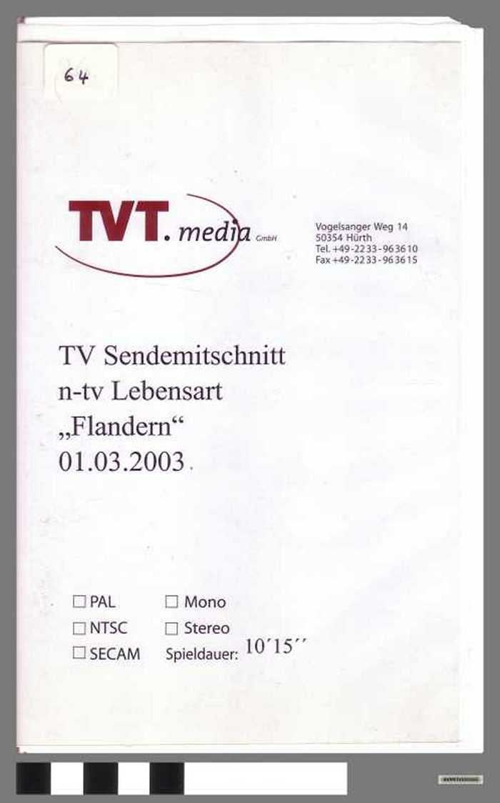 TVT Media: Lebensart Flandern