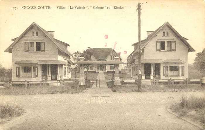 Knocke-Zoute - Villas 'Le Valtoly', 'Caboté' et 'Kitoko'