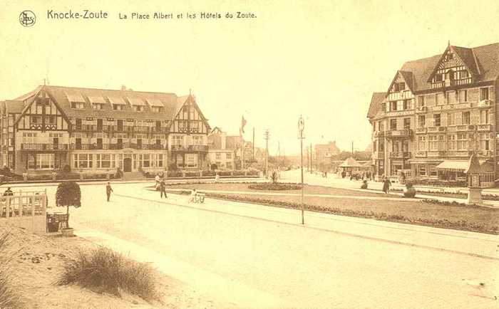 Knocke-Zoute - La Place Albert et les Hôtels du Zoute