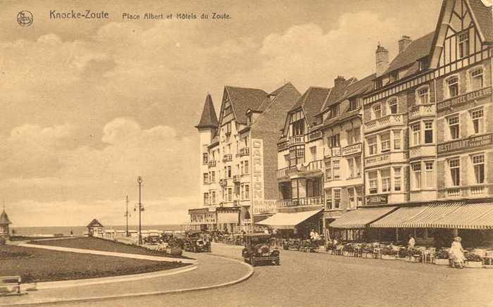 Knocke-Zoute - Place Albert et Hôtels du Zoute