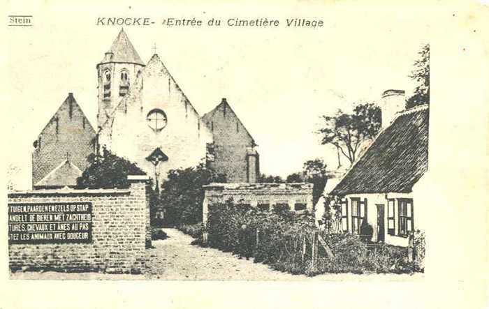 Knocke - Entrée du Cimetière Village