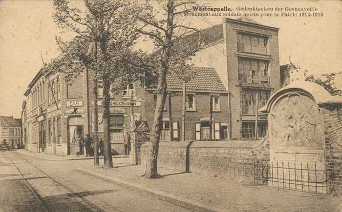Westcappelle - Gedenkteeken der Gesneuvelde 1914-1918