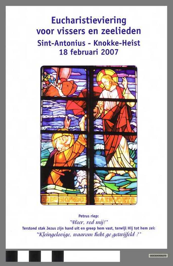 Boekje: Eucharistieviering voor vissers en zeelieden - 18 februari 2007