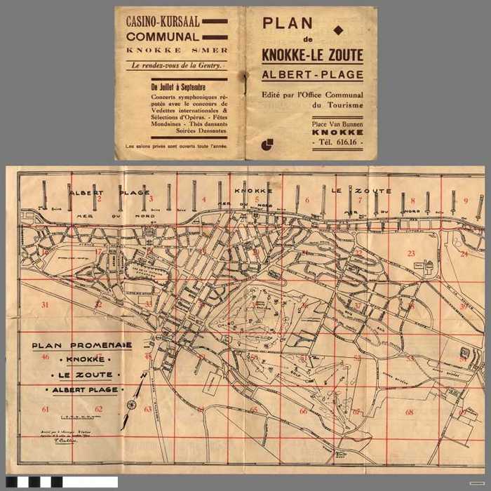 Plan de Knokke-Le Zoute Albert-Plage.