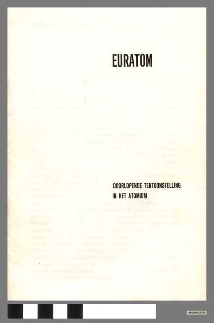 Euratom - Doorlopende tentoonstelling in het Atomium