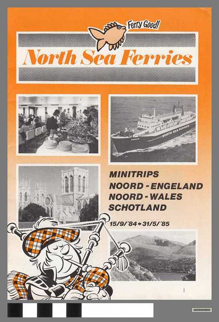 North Sea Ferries - Minitrips Noord-Engeland, Noord-Wales, Schotland - 1984/1985