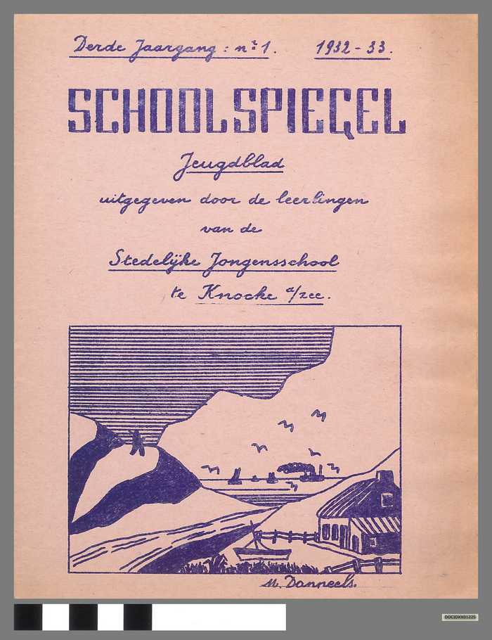 Boekje: Schoolspiegel - Stedelijke Jongensschool - Knocke a/zee - Derde jaargang - N° 1 - Schooljaar 1932-1933