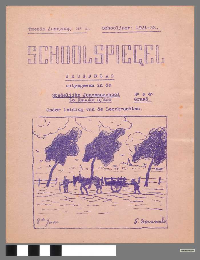 Boekje: Schoolspiegel - Stedelijke Jongensschool - Knocke a/zee - 3e & 4e graad - Tweede jaargang - N° 2 - Schooljaar 1931-1932