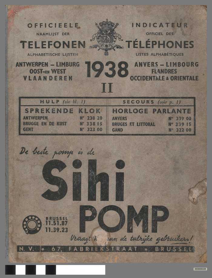 Telefoonboek  - 1938