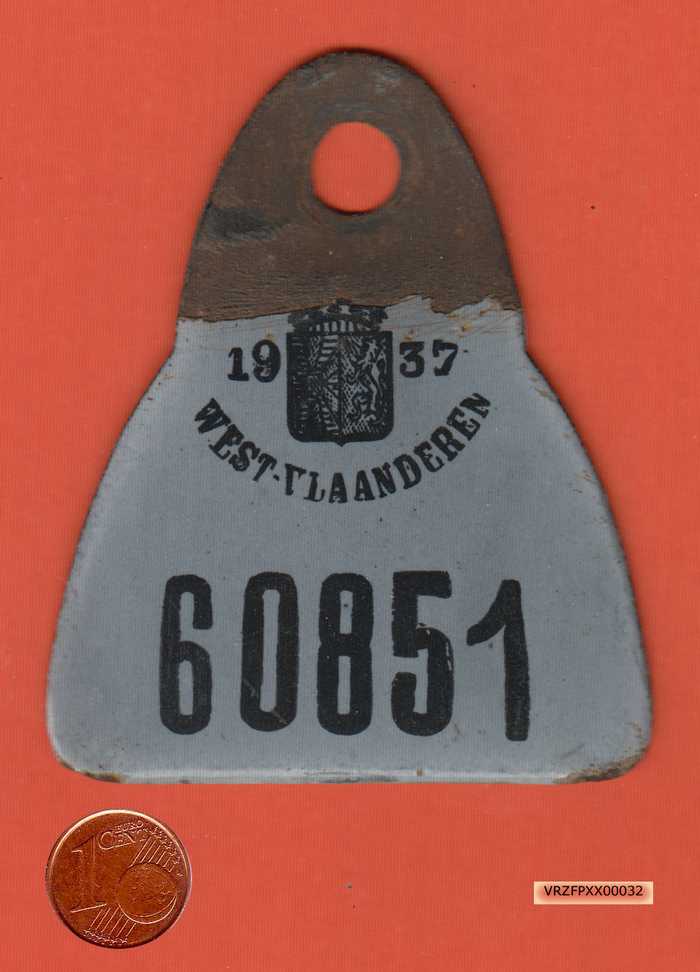 Fietsplaat 1937