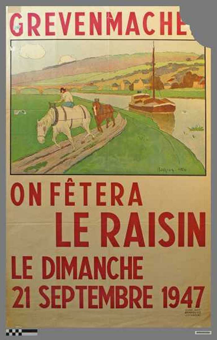 Grevenmach, On Fetera Le Raisin, Le Dimanche 21 Septembre 1947