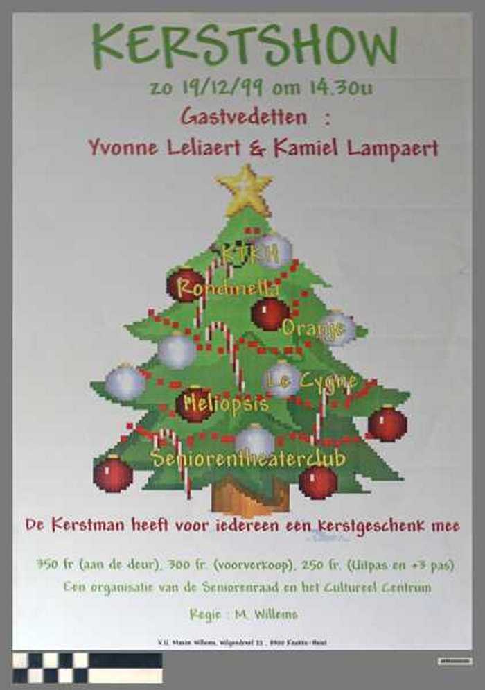 Kerstshow, Gastvedetten: Yvonne Leliaert en Kamiel Lamplaert, De Kerstman heeft voor iedereen een geschenk mee.