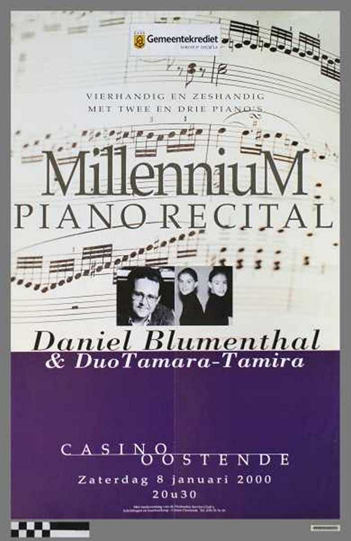 Millenium Piano Recital, Daniel Blumenthal & Duo Tamara - Tamira.