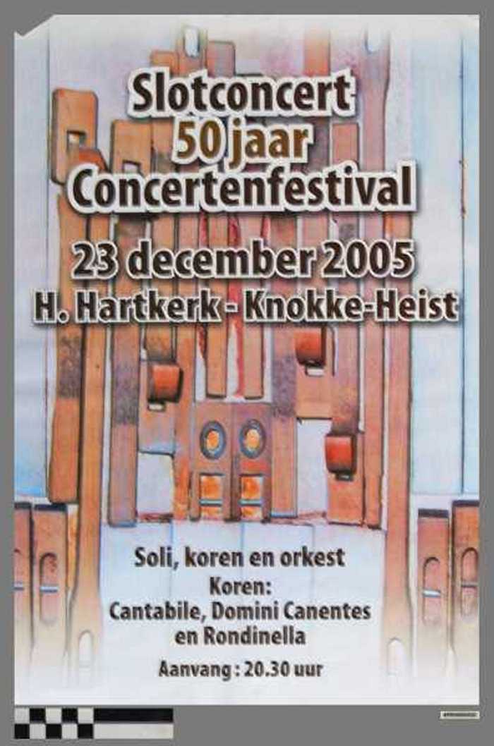 Slotconcert 50 jaar. Concertenfestival. H.Hartkerk - Knokke-Heist