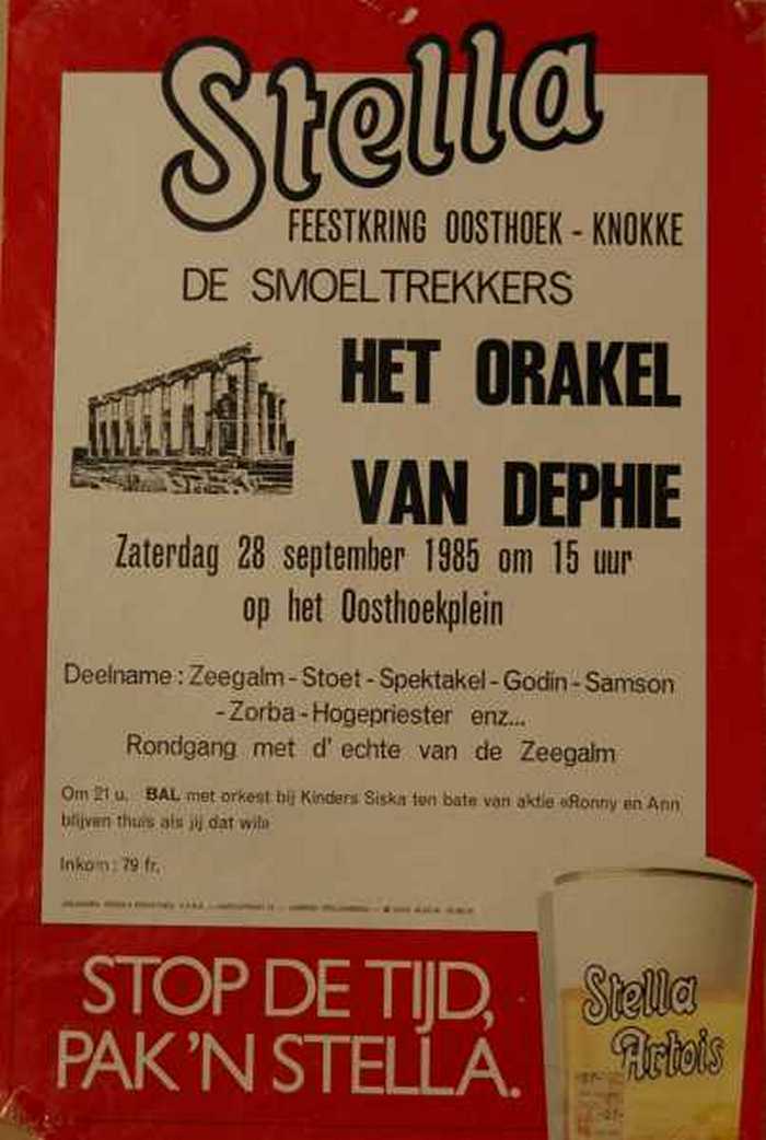 Feestkring Oosthoek - Knokke  De Smoeltrekkers Het orakel van Dephie