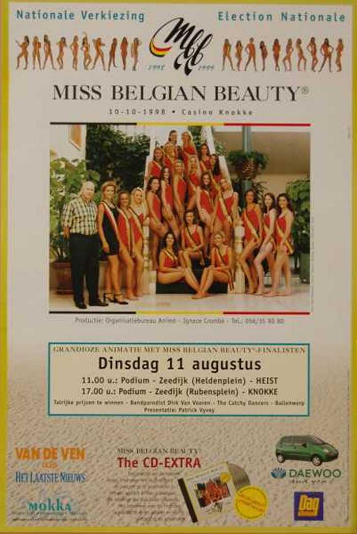MISS BELGIAN BEAUTY 10-10-1998  Casino Knokke