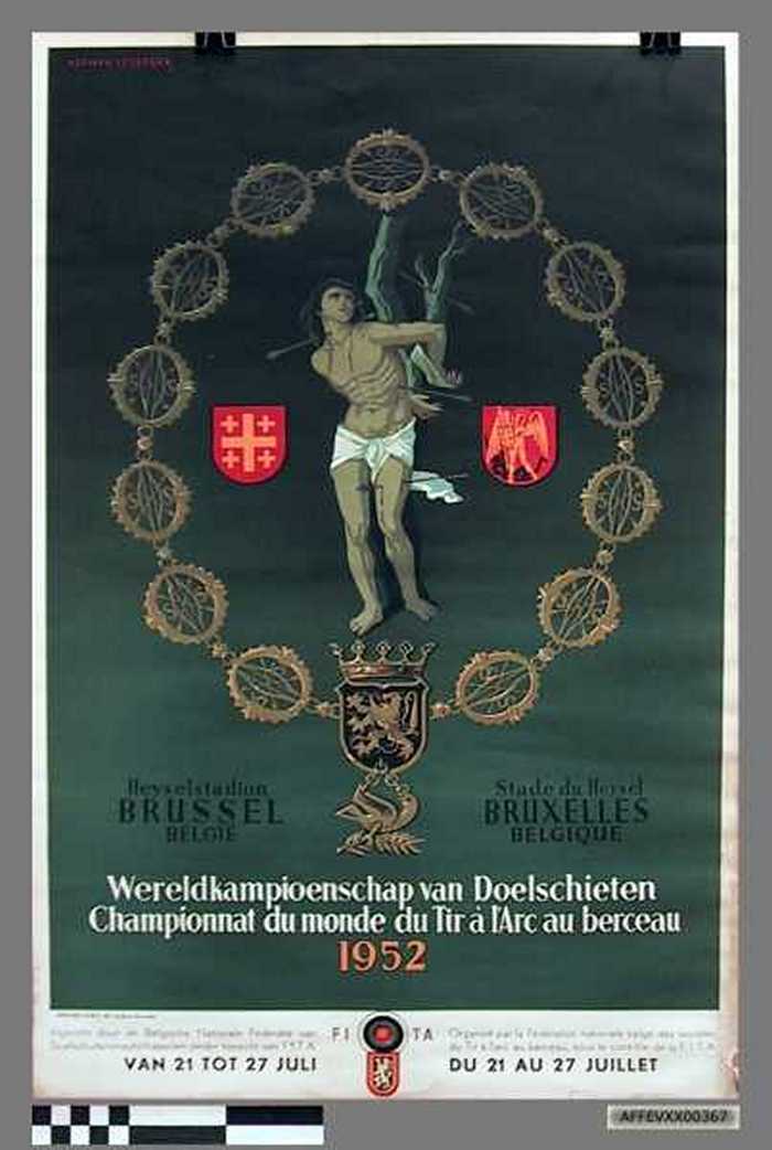 Belgische Nationale Federatie van Doelschuttersmaatschappijen. Wereldkampioenschap van Doelschieten. - 1952.