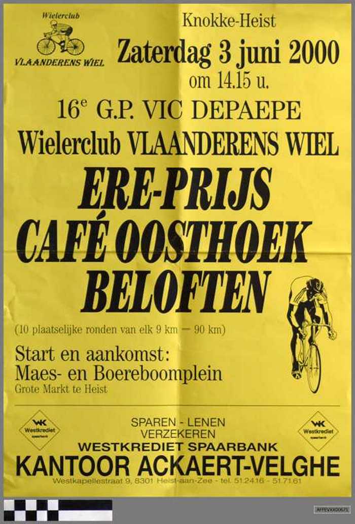 16e Grote Ereprijs Vic Depaepe / Ereprijs Café Oosthoek Beloften
