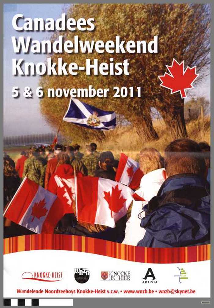 Canadees Wandelweekend Knokke-Heist  -  5 & 6 november 2011