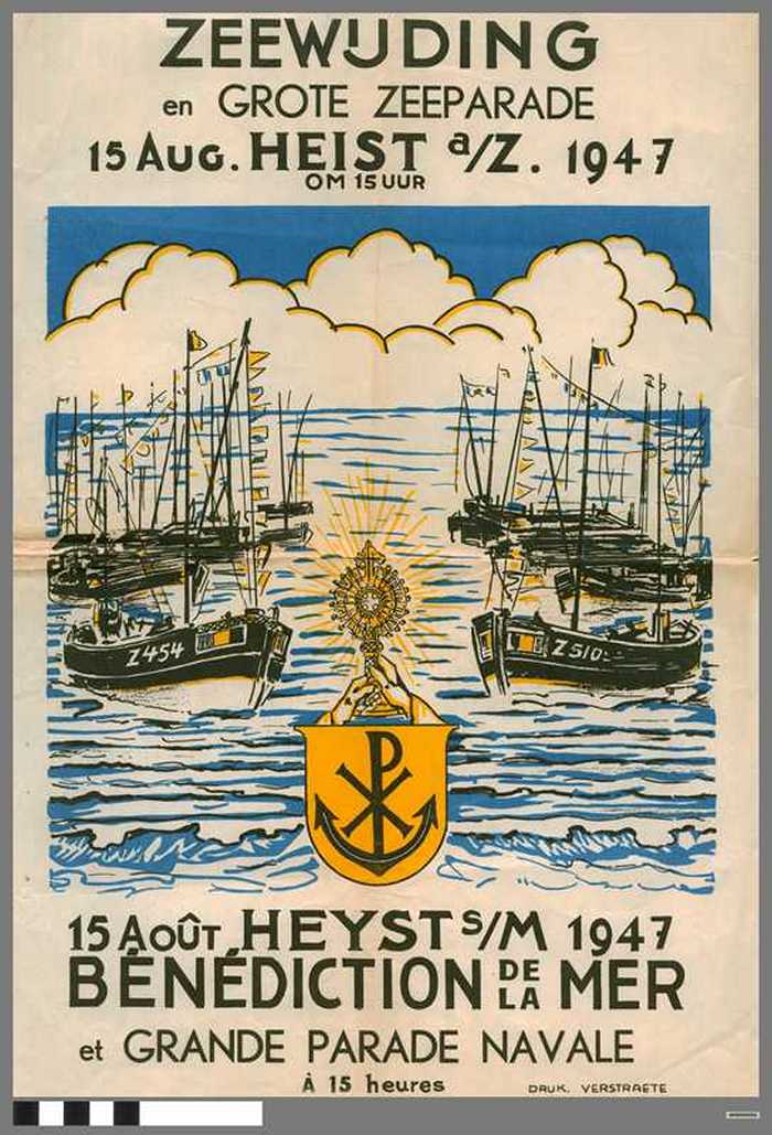 Zeewijding en grote zeeparade - 1947