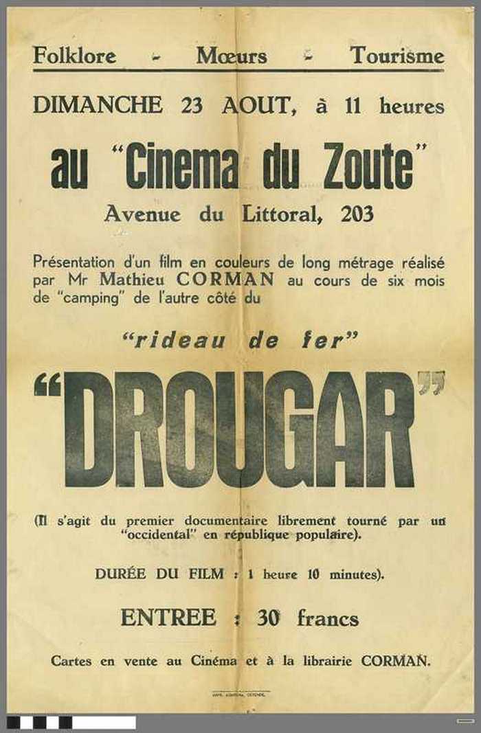 Cinéma du Zoute - le film 'DROUGAR'