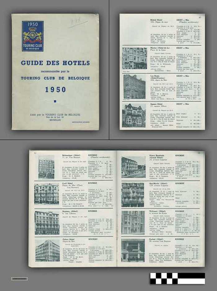 Guide des Hotels recommandés par le Touring Club de Belgique - 1950