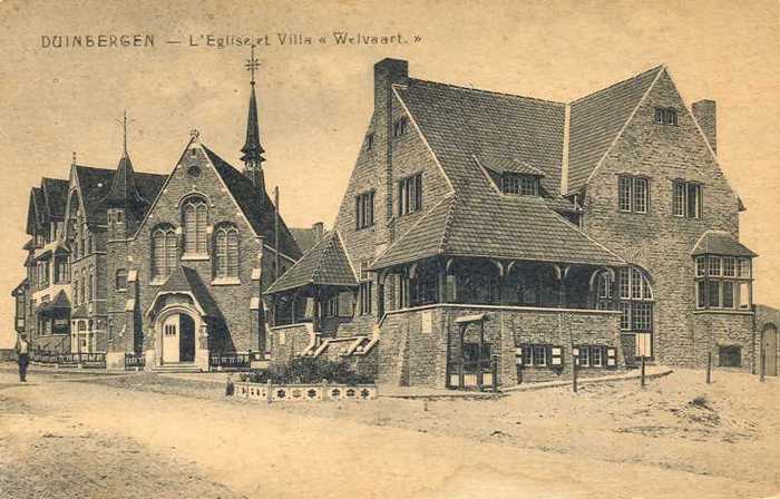 Duinbergen, L'Eglise et Villa Welvaart