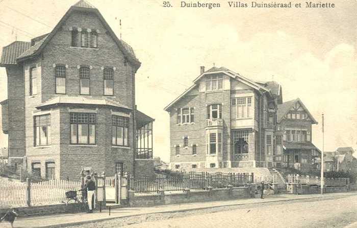 Duinbergen, Villas Duinsieraad et Mariette
