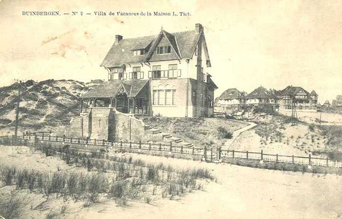 Duinbergen, Villa de Vacances de la maison L. Tiet