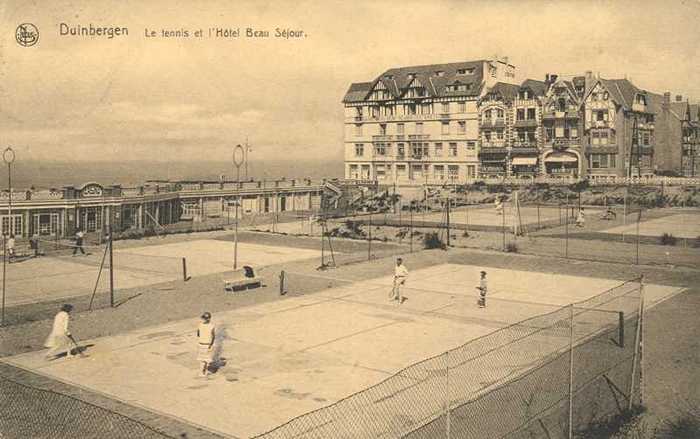 Duinbergen, Le tennis et l'Hôtel Beau Séjour