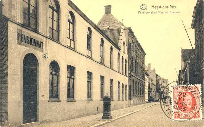 Heyst-sur-Mer - Pensionnat et Rue du Kursaal