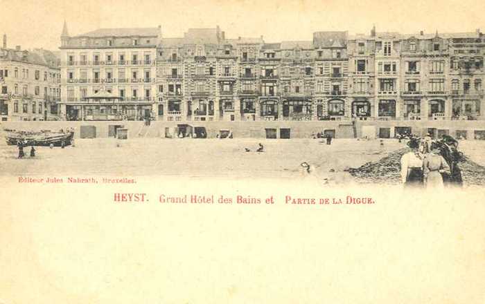 Heyst - Grand Hôtel des Bains et Partie de la Digue