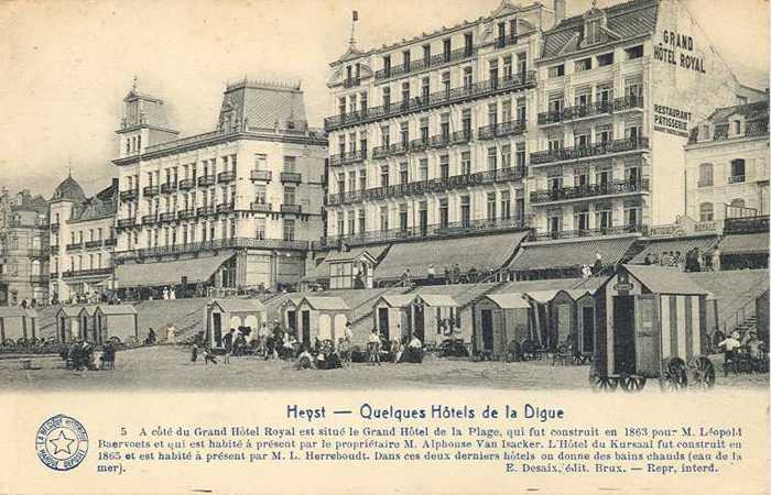 Heyst - Quelques Hôtels de la Digue