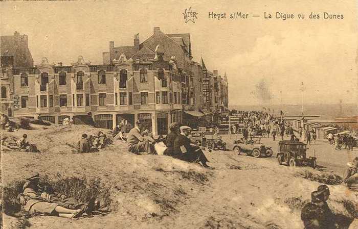 Heyst s/Mer - La Digue vu des Dunes