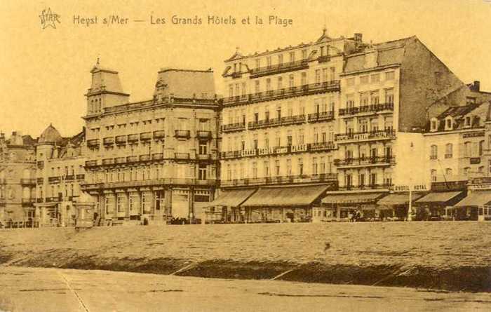 Heyst s/Mer - Les Grands Hôtels et la Plage