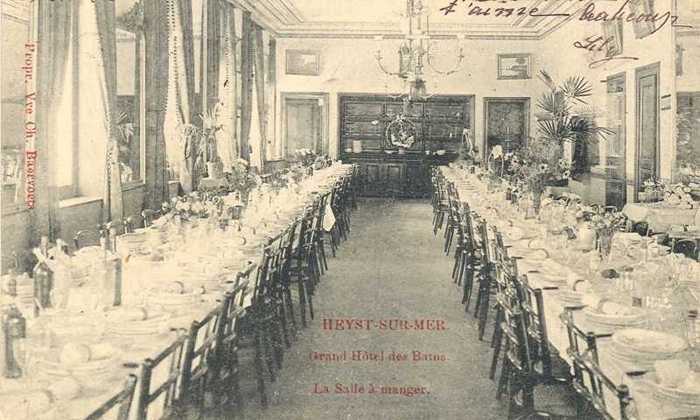 Heyst sur Mer - Grand Hôtel des Bains - La Salle à  Manger