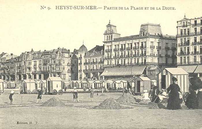 Heyst-sur-Mer - Partie de la plage et de la Digue