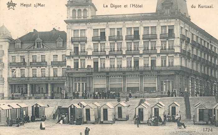 Heyst s/Mer - La Digue et l'Hôtel du Kursaal
