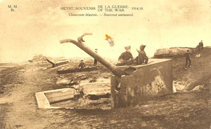 Heyst - souvenir de la guerre 1914-18 - Choucroute dégarnie