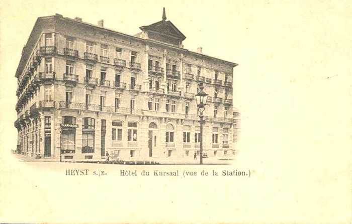 Heyst s/M - Hôtel du Kursaal (vue de la Station)