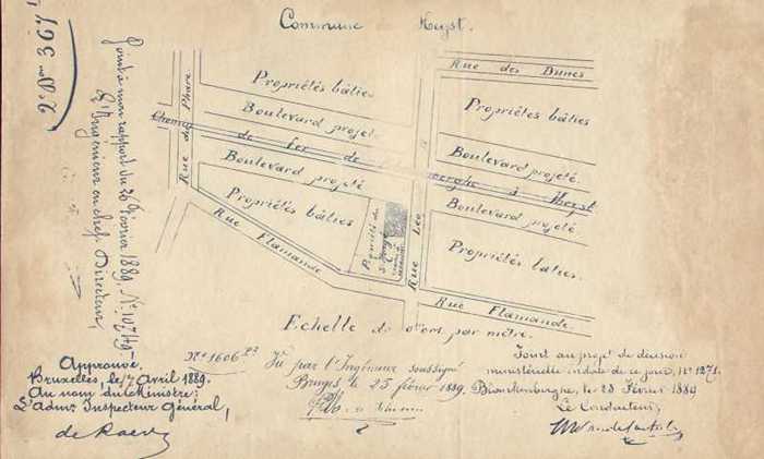 Joint au projet de décision ministérielle en date de ce jour, N° 1217 (Liggingsplan zonder bouwaanvraag)