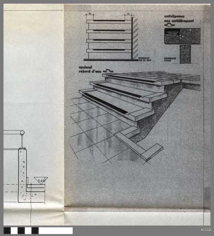 Bouwplan: Trappen - antislipneus - nez antidérapant