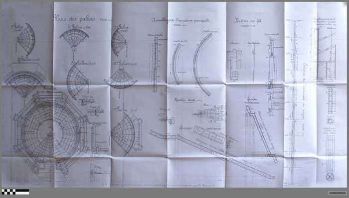 Phare de Heyst - Plan des paliers