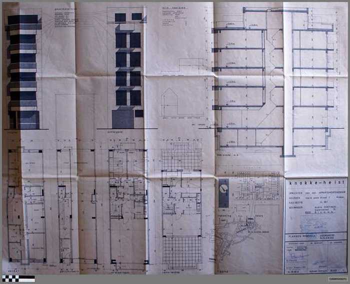 Bouwplan appartementsgebouw Marie-Joseestraat 7 te Knokke.