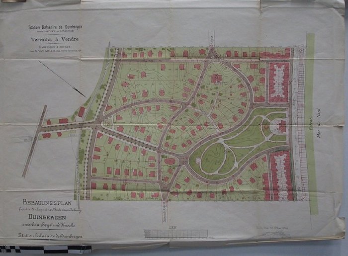 Station Balnéaire de Duinbergen Bebauungsplan für die Anlage einer Bade Ansiedelung Duinbergen zwischen Heyst und Knocke