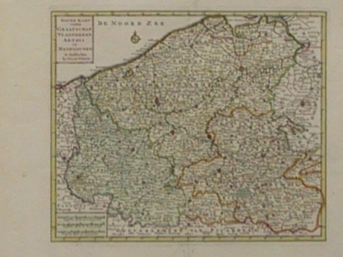 Nieuwe kaart van het Graafschap Vlaanderen, Artois en Henegouwen
