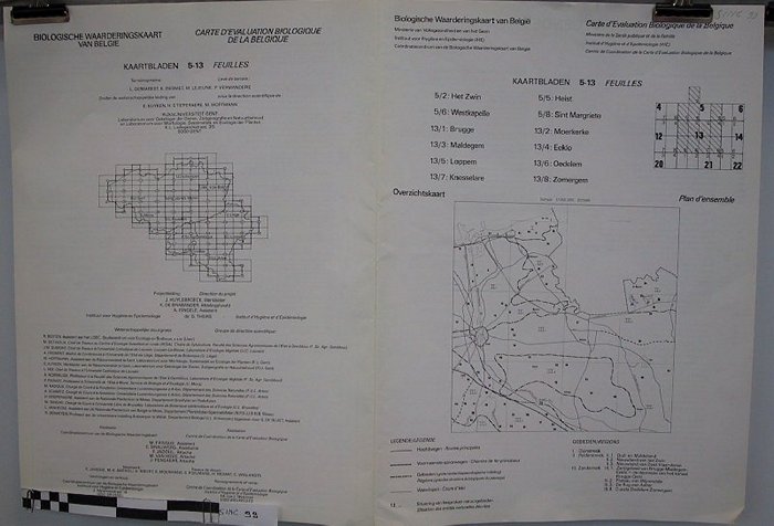 Boek: Biologische waarderingskaart van België kaartbladen 5 en 13