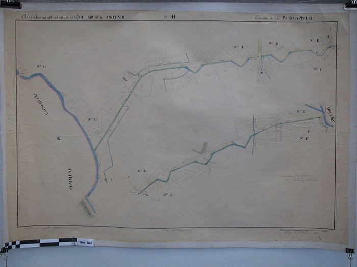 Commune de Westcapelle : cours deau non navigables ni flottables . Pl 11