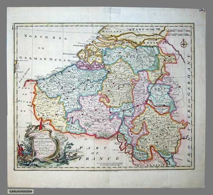 A new correct map of the Netherlands or Low Countries drawn from te best authorities and most approved modern maps