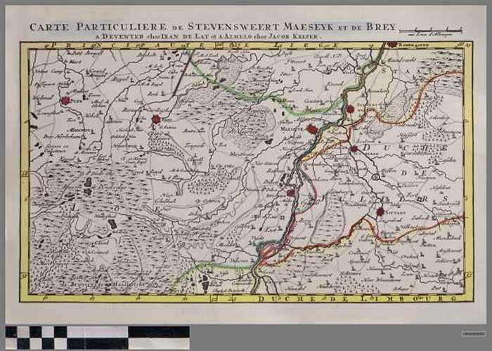 Carte particulière de Stevensweert Maeseyk et de Brey.